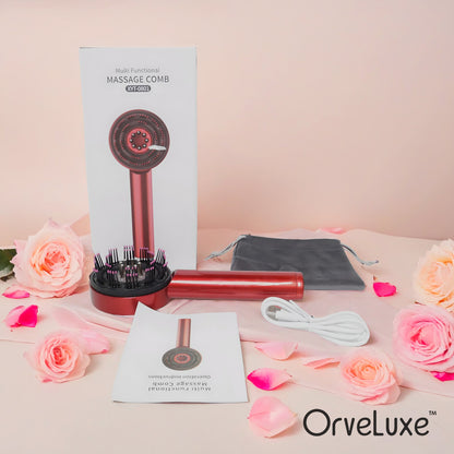 Orveluxe™ 3-in-1 Red Light Therapy Scalp Massager