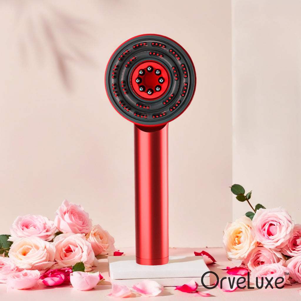 Orveluxe™ 3-in-1 Red Light Therapy Scalp Massager